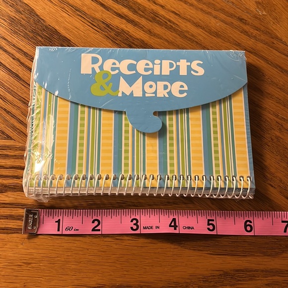 VTG NWT Receipt Keeper Receipt Organizer Mini Binder / Coupon Holder Book - Picture 7 of 9